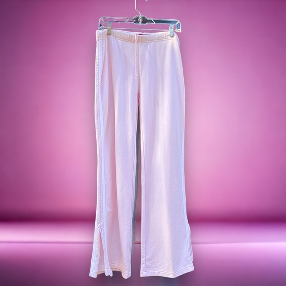 Vtg Y2K Sweatsuit Pink Tracksuit Wide Leg Warm Ups - Picture 5 of 6